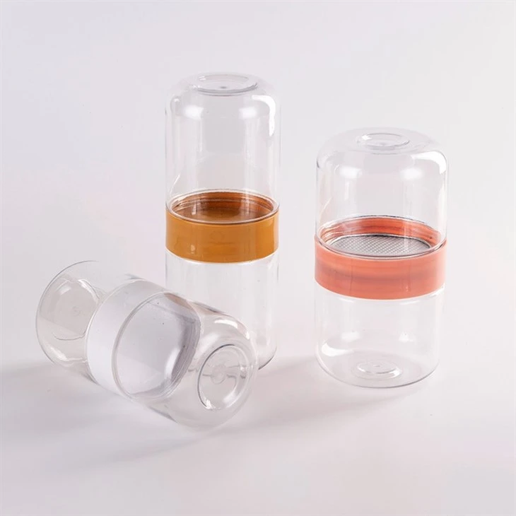 250ml Double Plastic Clear Bottles