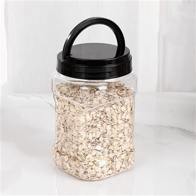 Canieri Plastig Sgwâr Gyda Chaeadau