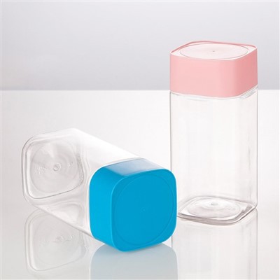 Jariau Sgwâr Plastig Glas